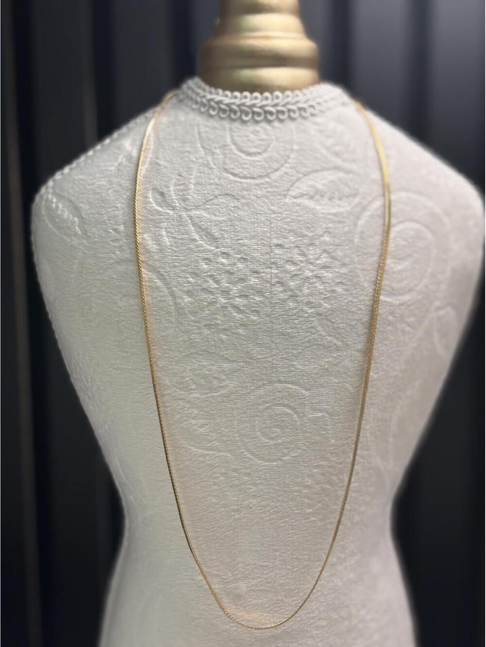 Elegant Long Gold Chain Necklace